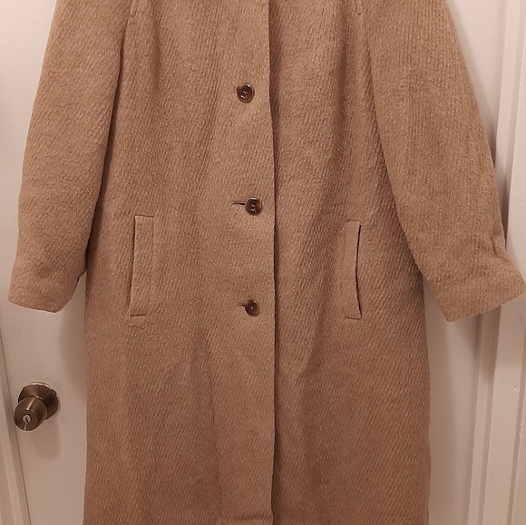 EASTEX LADIES VINTAGE COAT.SZ::#10 MADE IN ENGLAND.50% LLAMA.30%WOOL.20%NYLON.DR - Picture 1 of 8